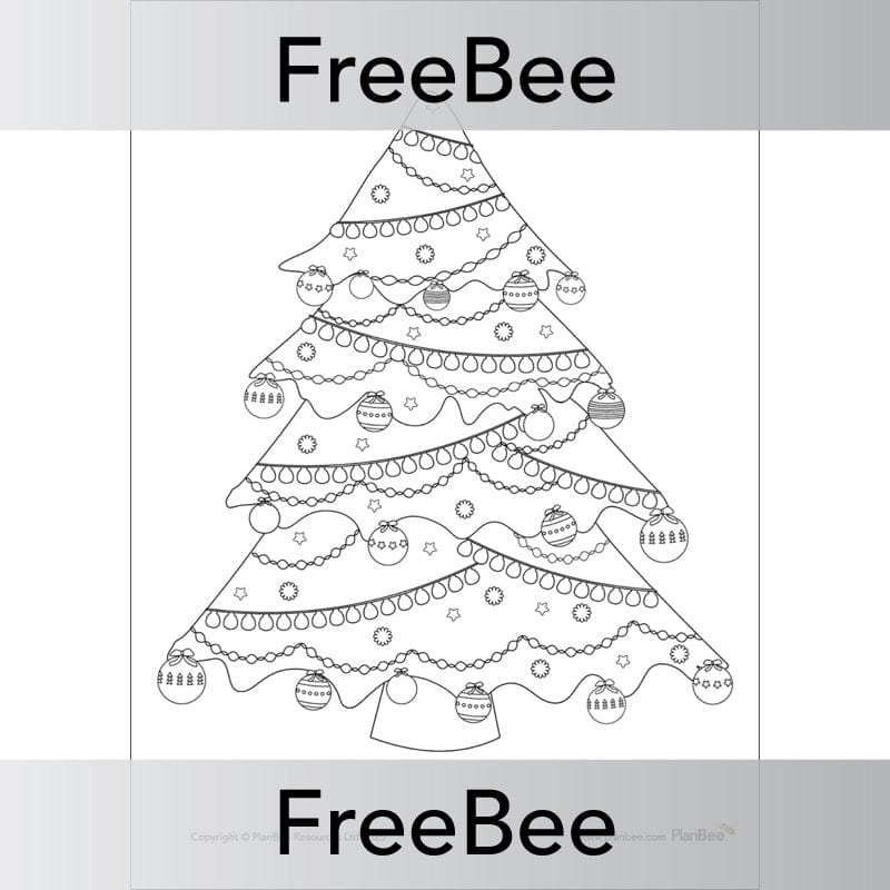 PlanBee Free Printable Christmas Colouring Pages by PlanBee