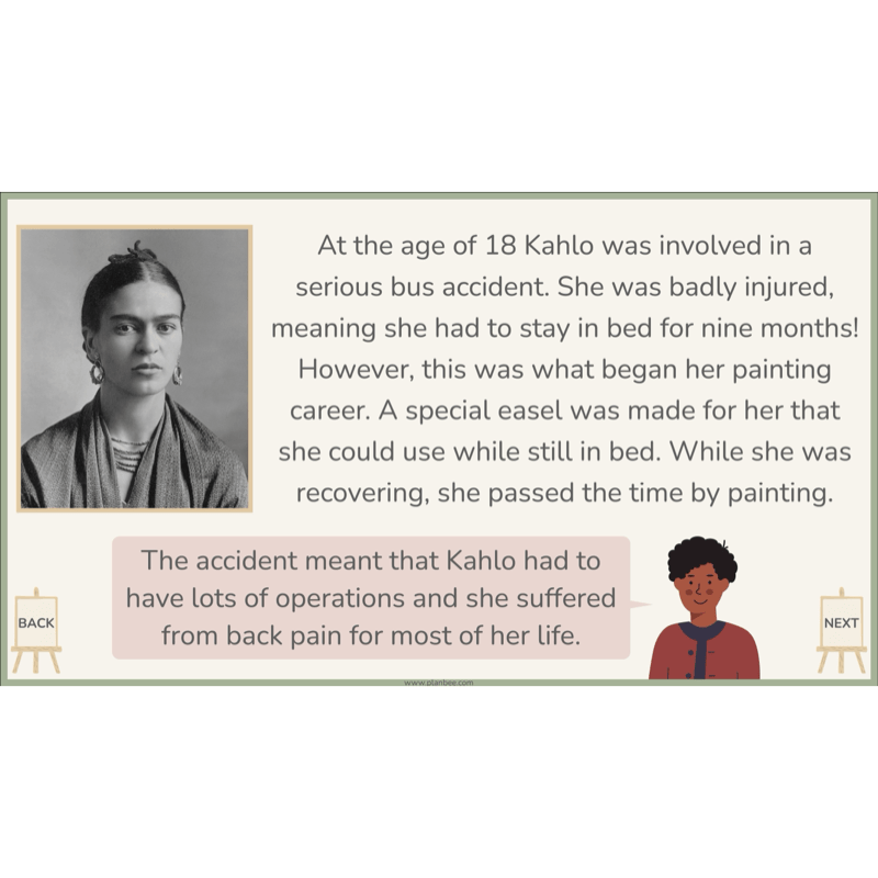 PlanBee KS2 Frida Kahlo for Kids Art Lesson Pack by PlanBee