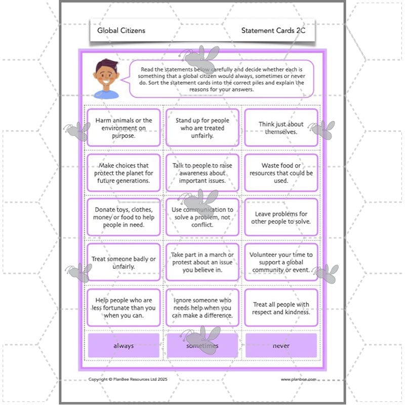 PlanBee Global Citizens | Year 4 PSHE Lessons