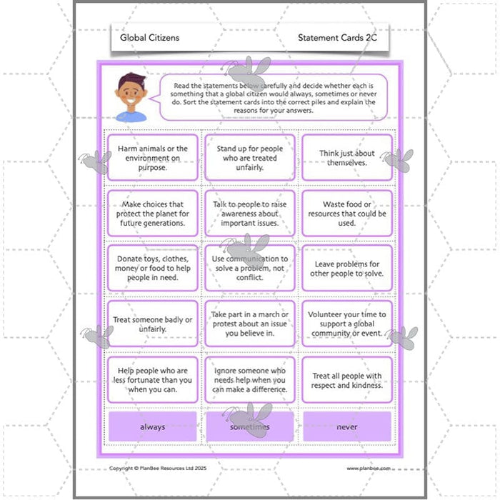 PlanBee Global Citizens | Year 4 PSHE Lessons