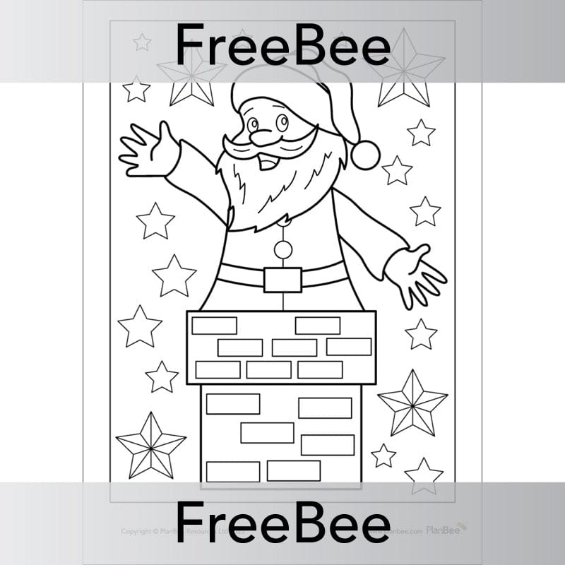PlanBee Free Printable Christmas Colouring Pages by PlanBee