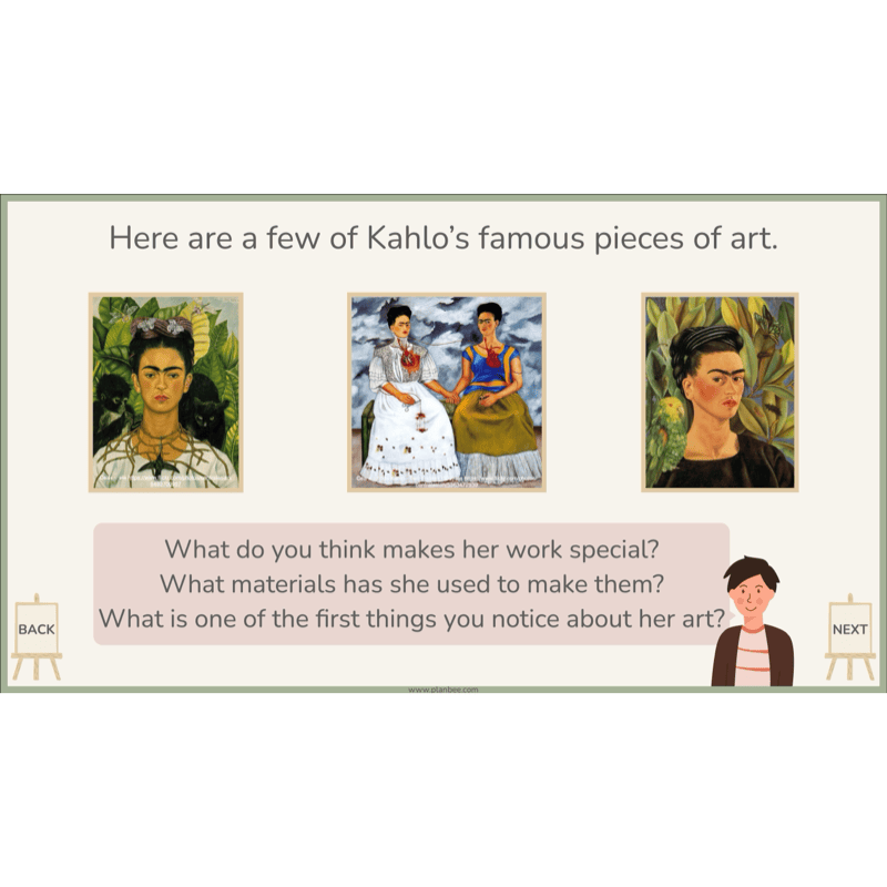 PlanBee KS2 Frida Kahlo for Kids Art Lesson Pack by PlanBee