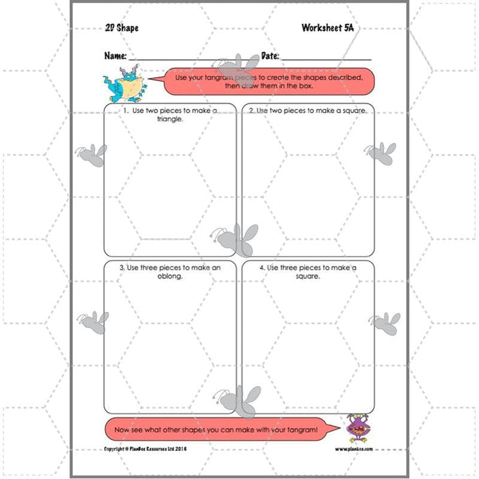 PlanBee 2D Shapes Year 3 Maths Lesson Pack by PlanBee