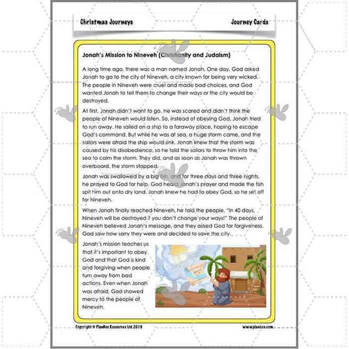 PlanBee Christmas Story KS2 RE Lessons for Year 4 by PlanBee