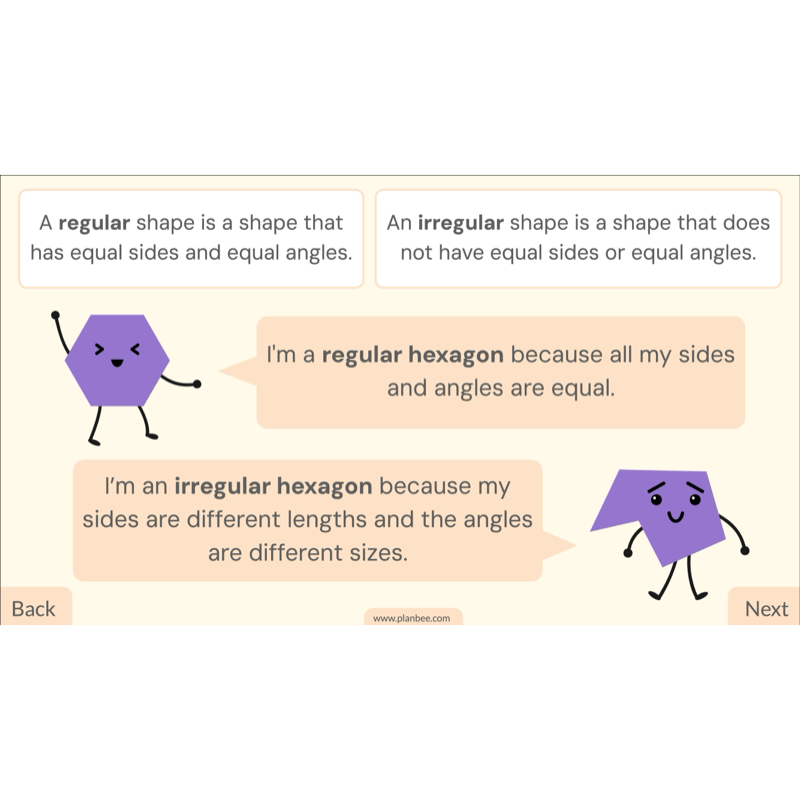 PlanBee 2D Shapes Year 3 Maths Lesson Pack by PlanBee