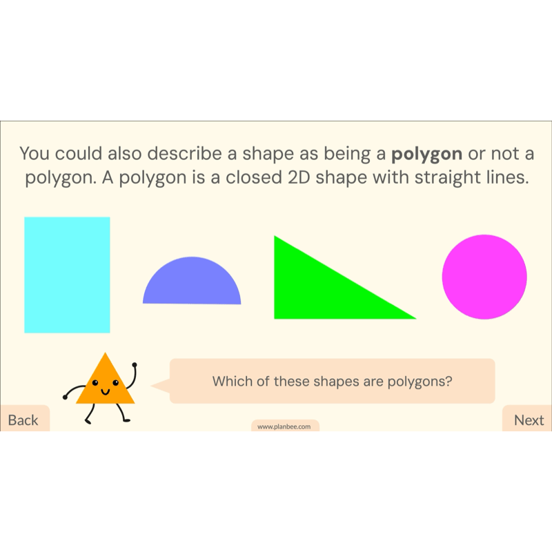 PlanBee 2D Shapes Year 3 Maths Lesson Pack by PlanBee