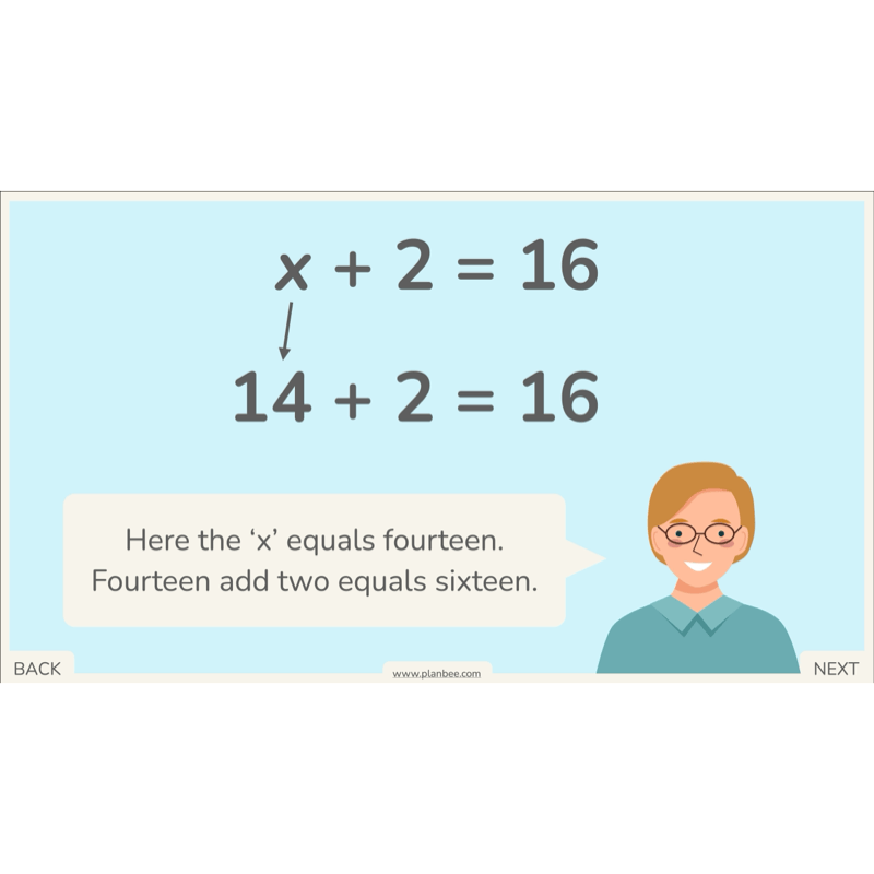 PlanBee Algebra: simple algebra lesson planning for Year 6
