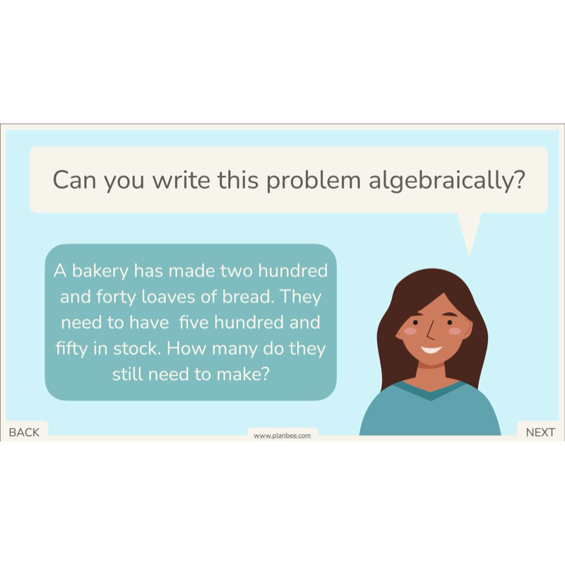 PlanBee Algebra: simple algebra lesson planning for Year 6