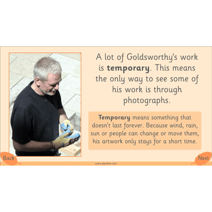 PlanBee Andy Goldsworthy KS1 Art Lesson Plans created by PlanBee