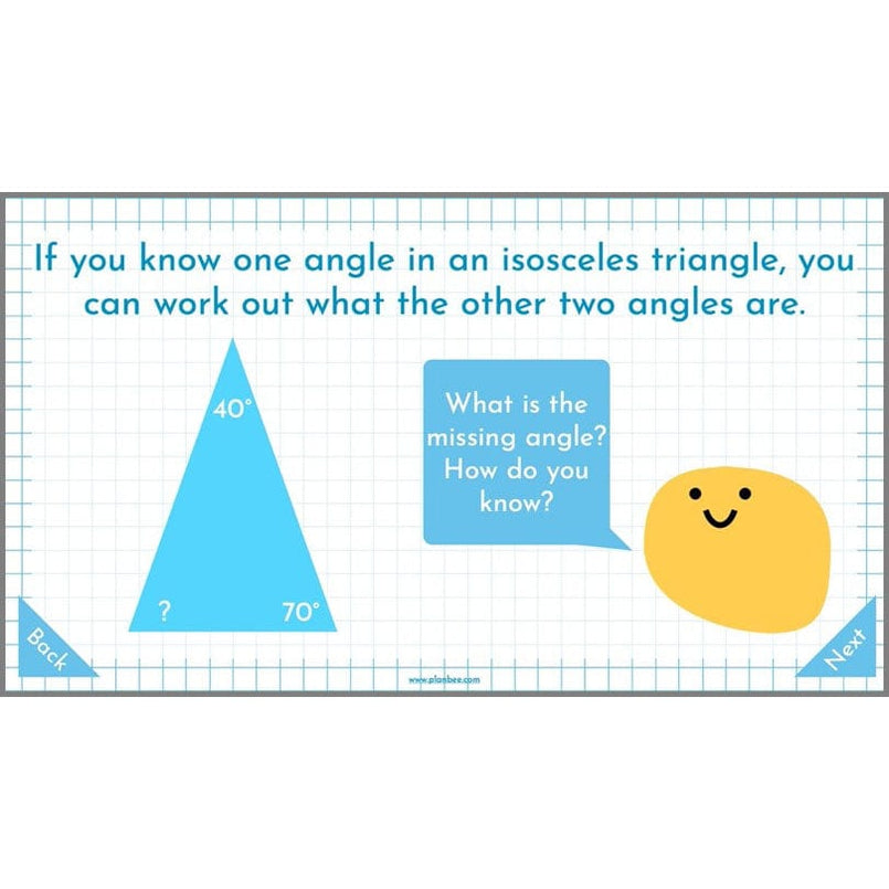 Year 5 Angles and Triangles Maths Lessons by PlanBee