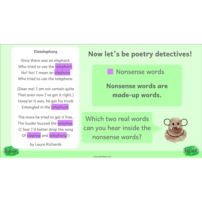 PlanBee Animal Poetry KS1 English Lesson Pack