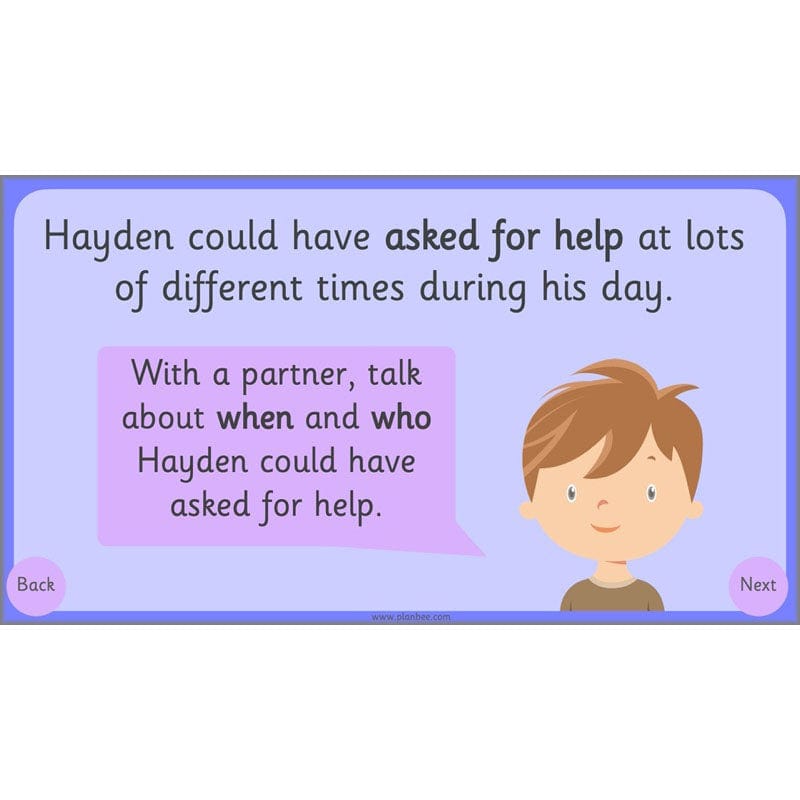 PlanBee Asking for Help | PSHE lessons KS1
