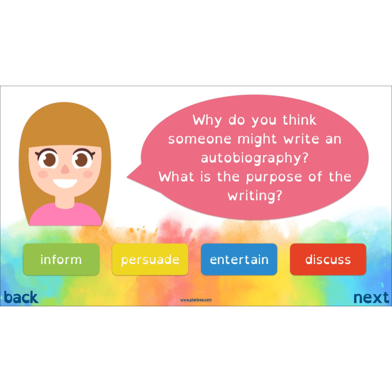 PlanBee Autobiography KS2 English Planning and Resources