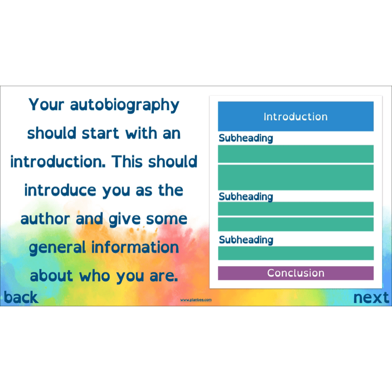 PlanBee Autobiography KS2 English Planning and Resources