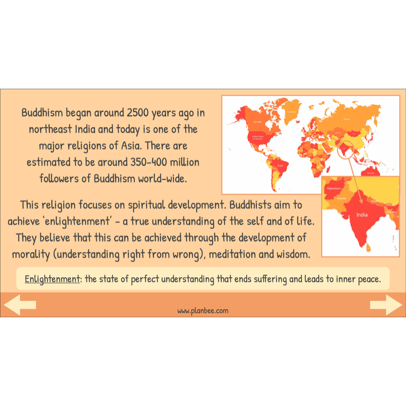 PlanBee Buddhist Worship and Beliefs - Buddhism KS2 RE by PlanBee
