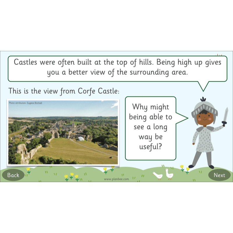 PlanBee Castles KS1 Geography Lesson Planning and Resources