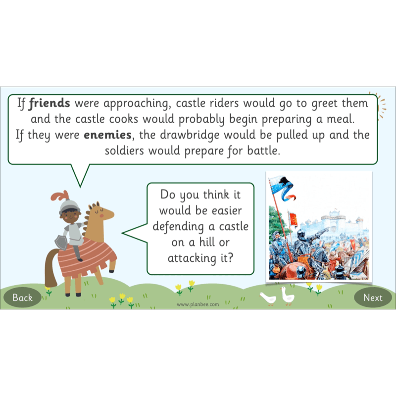 PlanBee Castles KS1 Geography Lesson Planning and Resources