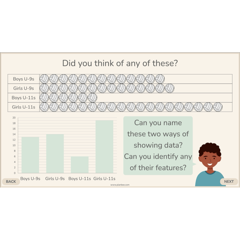 PlanBee Collecting and Sorting Data Year 3 Statistics by PlanBee