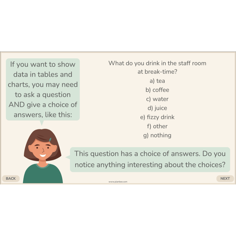 PlanBee Collecting and Sorting Data Year 3 Statistics by PlanBee