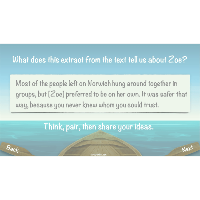 PlanBee Floodland: Character Analysis KS2 | English Lesson Pack