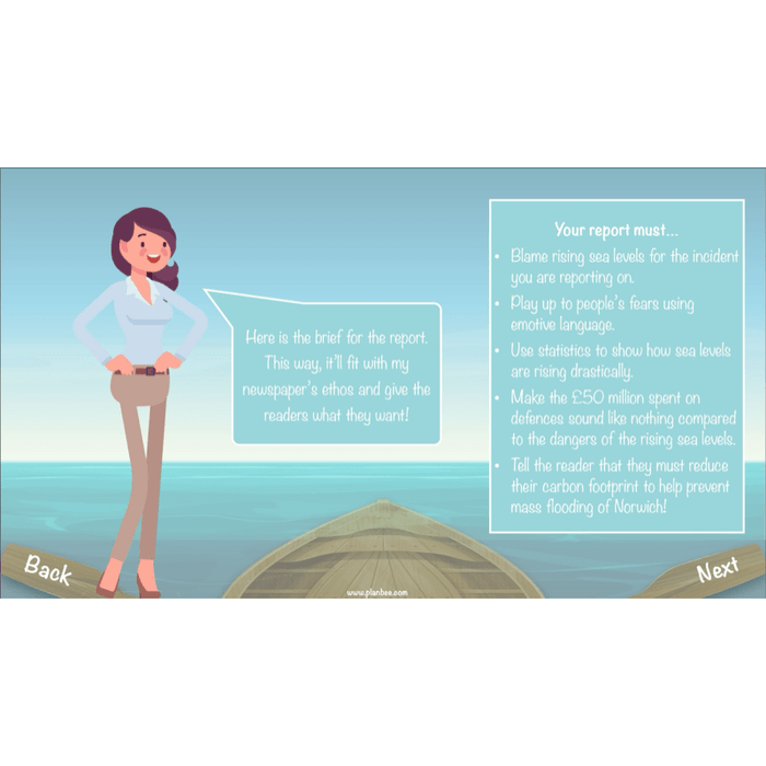 PlanBee Floodland: Newspaper Reports KS2 | Year 6 English Pack