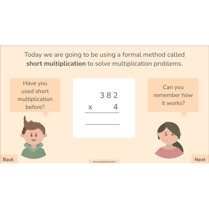 PlanBee Formal Multiplication Year 5 Maths Lessons by PlanBee