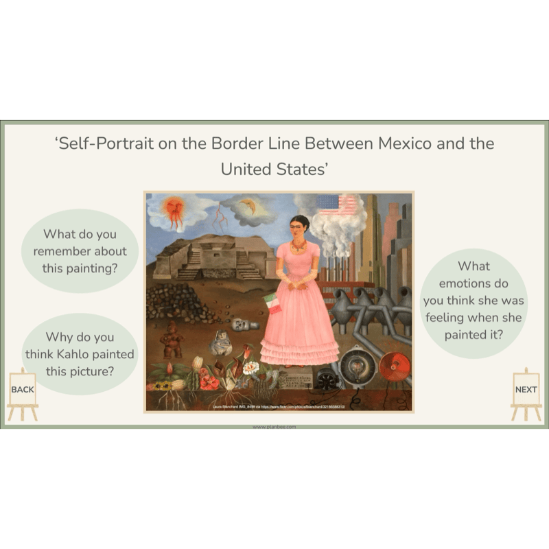 PlanBee KS2 Frida Kahlo for Kids Art Lesson Pack by PlanBee