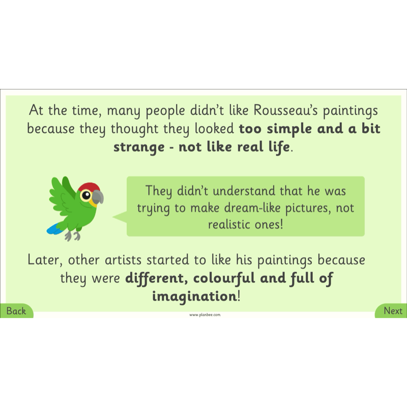PlanBee Henri Rousseau KS1 Art Lessons