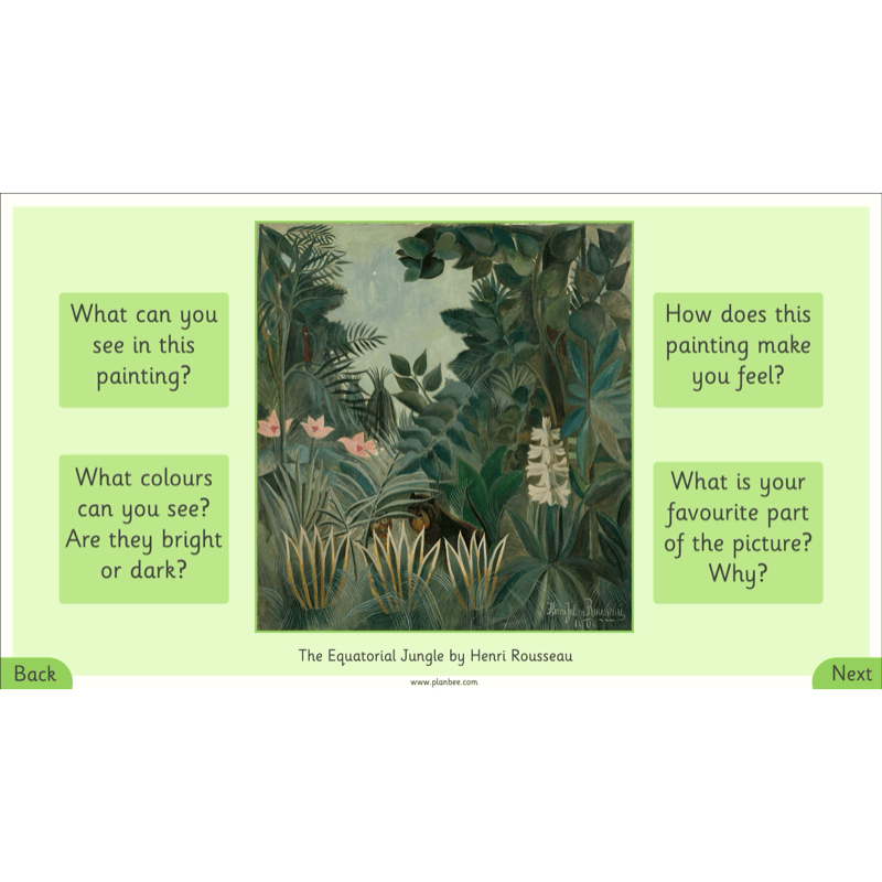 PlanBee Henri Rousseau KS1 Art Lessons