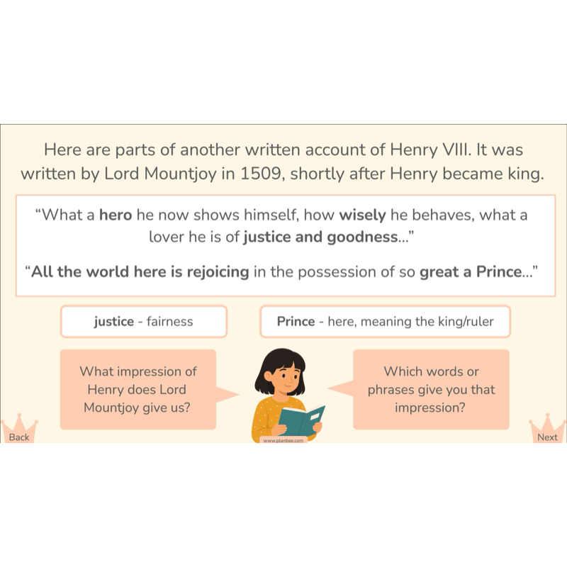 PlanBee Henry VIII and his Six Wives KS2 History Lessons