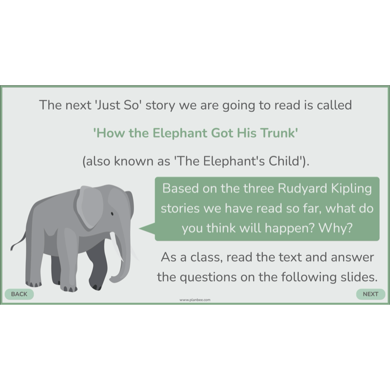 PlanBee Just So Stories KS2 | Reading Comprehension Year 4