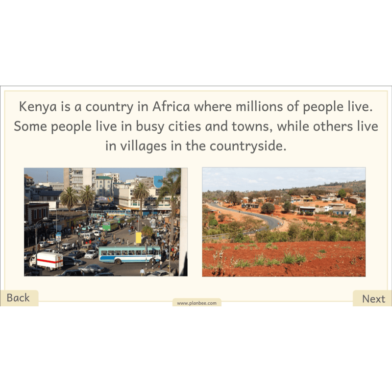 PlanBee Let's go on Safari | Kenya KS1 Geography Lesson Pack
