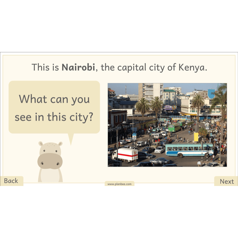 PlanBee Let's go on Safari | Kenya KS1 Geography Lesson Pack