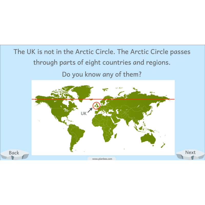 PlanBee Let's go to the Arctic KS1 Geography Lesson Pack