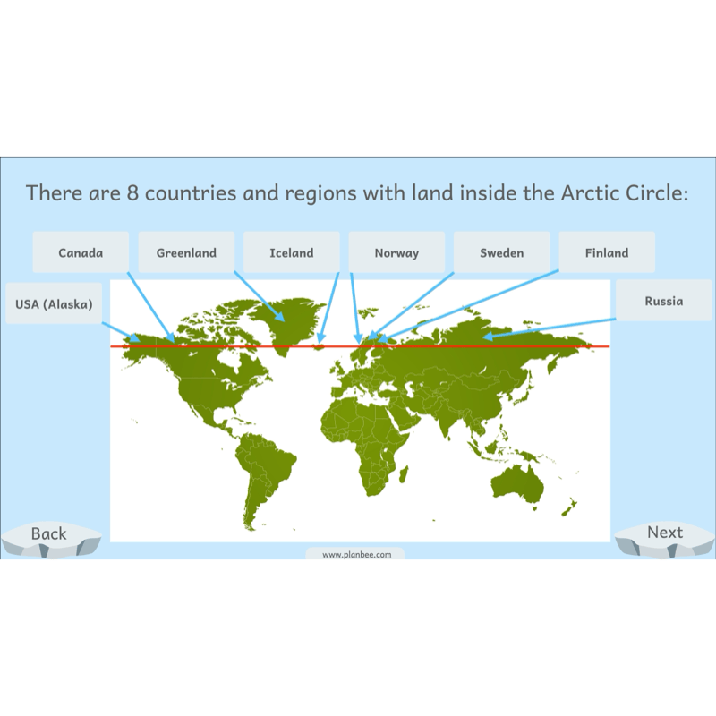 PlanBee Let's go to the Arctic KS1 Geography Lesson Pack