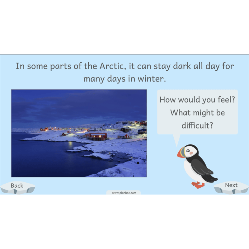 PlanBee Let's go to the Arctic KS1 Geography Lesson Pack
