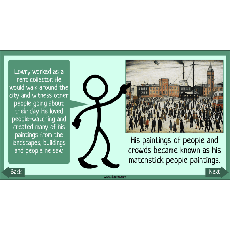 PlanBee LS Lowry KS2 - Year 3/4 Art Planning by PlanBee