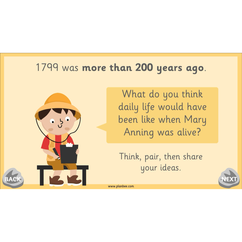 PlanBee Mary Anning KS1 | History Lesson Pack 