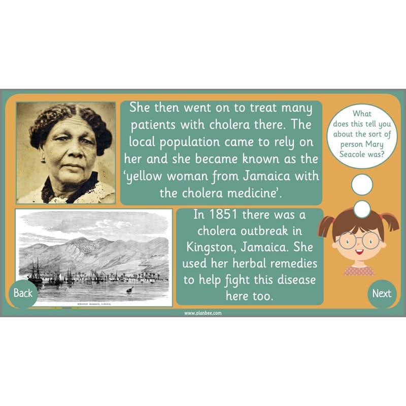 PlanBee Mary Seacole History KS1 lessons by Planbee