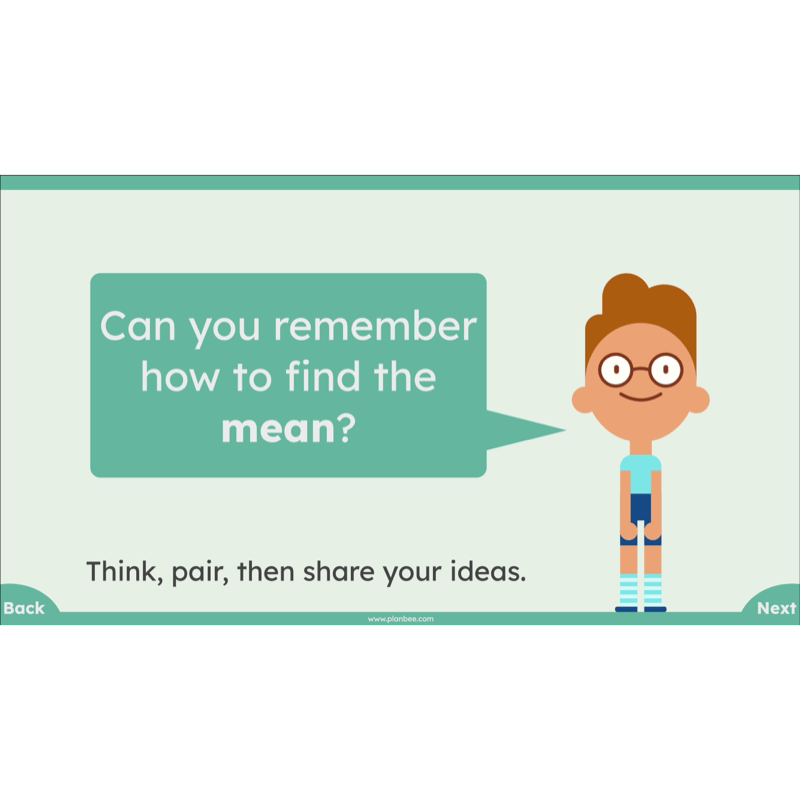 PlanBee Mean Median and Mode Year 6 Maths by PlanBee
