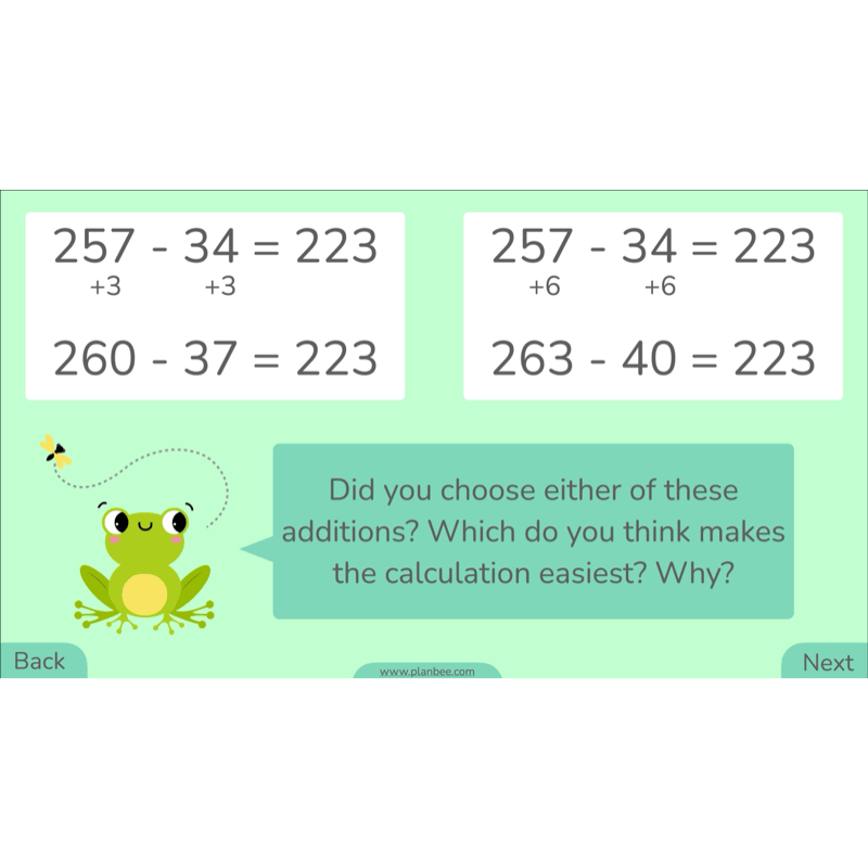 PlanBee Methods of Subtraction Year 4 Maths Lessons by PlanBee
