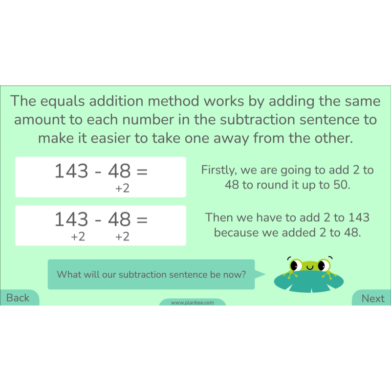 PlanBee Methods of Subtraction Year 4 Maths Lessons by PlanBee