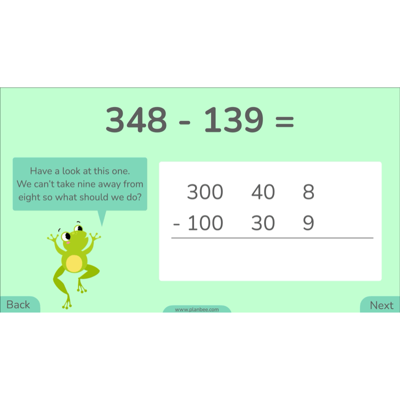 PlanBee Methods of Subtraction Year 4 Maths Lessons by PlanBee