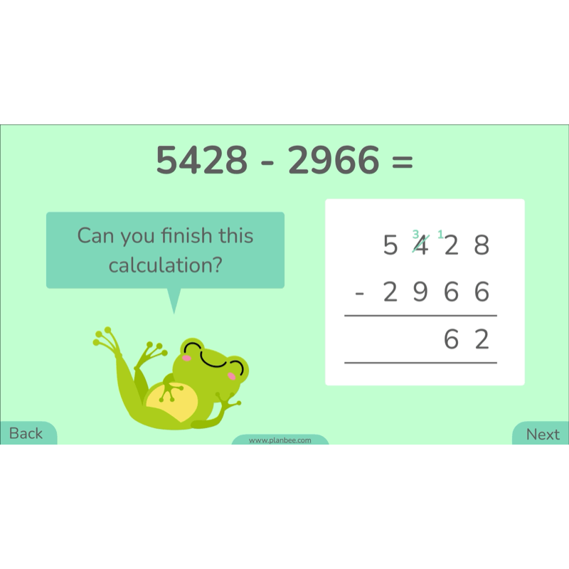 PlanBee Methods of Subtraction Year 4 Maths Lessons by PlanBee