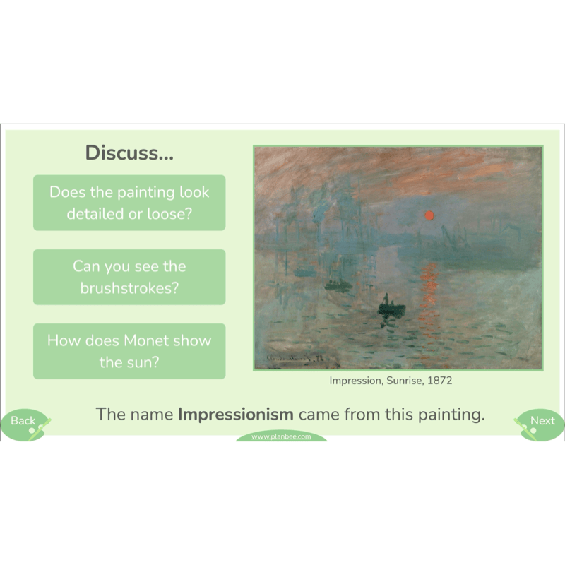 PlanBee Monet and the Impressionists | KS2 Art Lessons