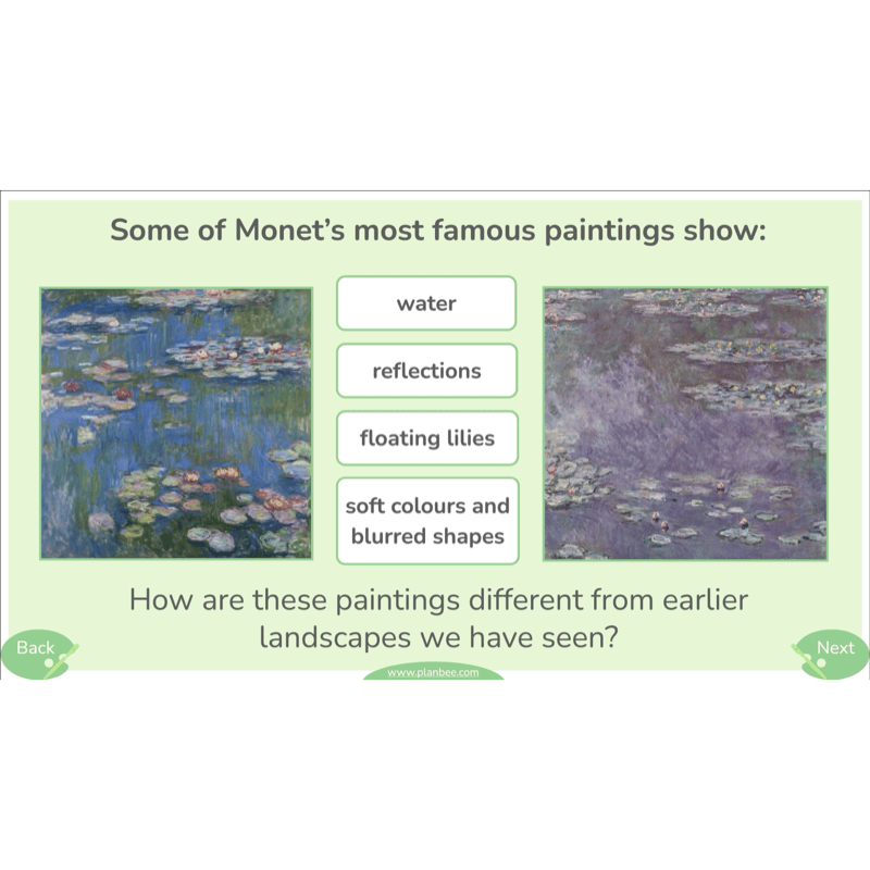 PlanBee Monet and the Impressionists | KS2 Art Lessons