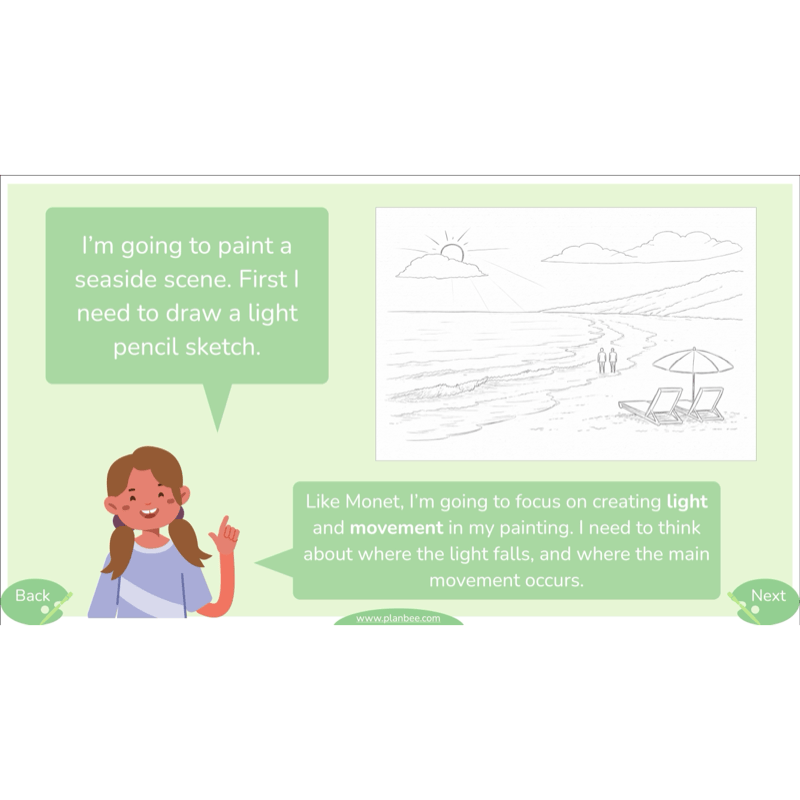 PlanBee Monet and the Impressionists | KS2 Art Lessons
