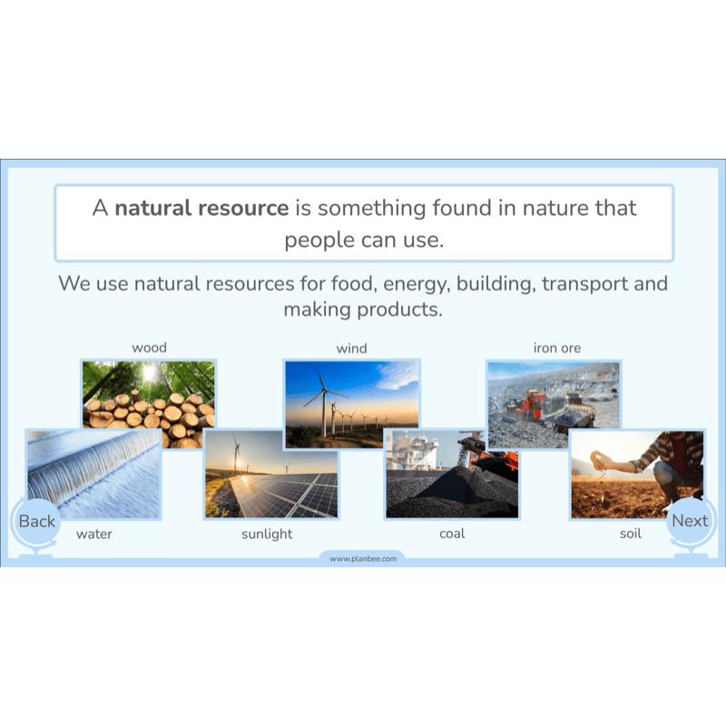 PlanBee Natural Resources KS2 Geography Lesson Pack
