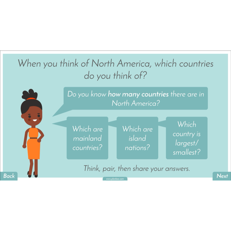 PlanBee North America KS2 Geography Lesson Pack