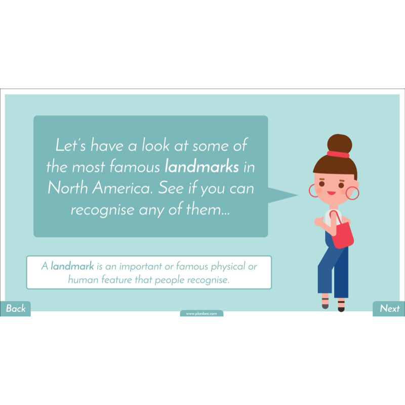 PlanBee North America KS2 Geography Lesson Pack